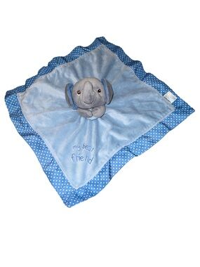 Garanimals Elephant Plush My Best Friend Lovey Security Blanket Blue  13”